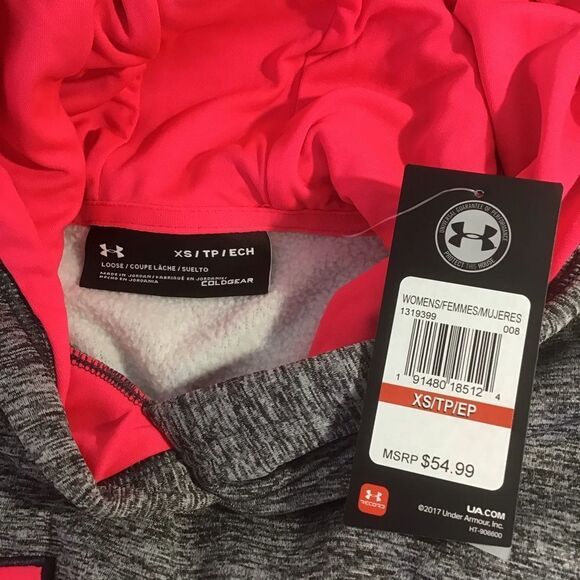 New Under Armour Big Logo UA Storm Hoodie Heather - Picture 3 of 8